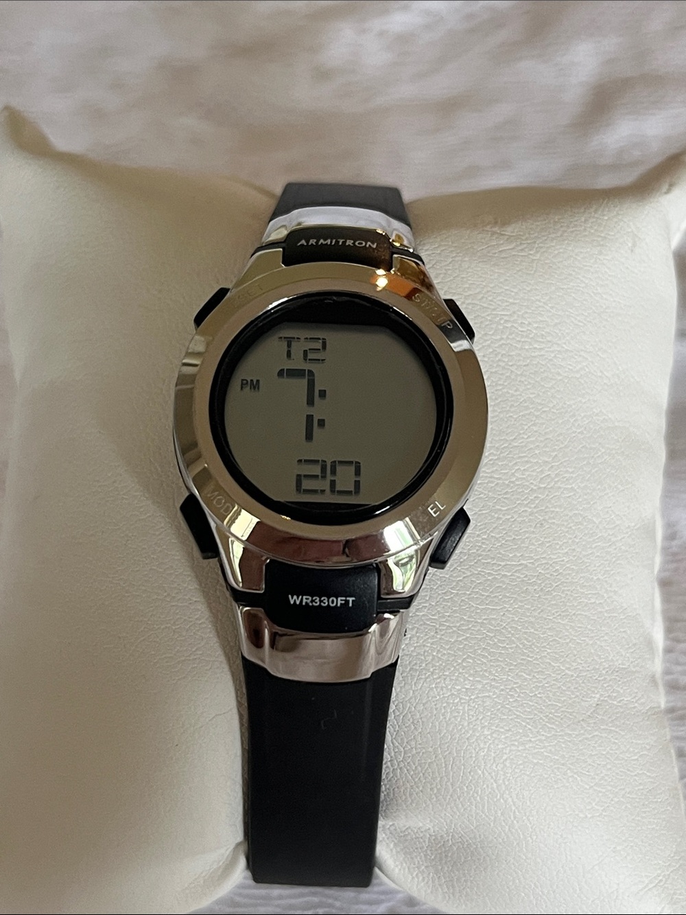 Armitron Silver and Black Digital Sport Watch